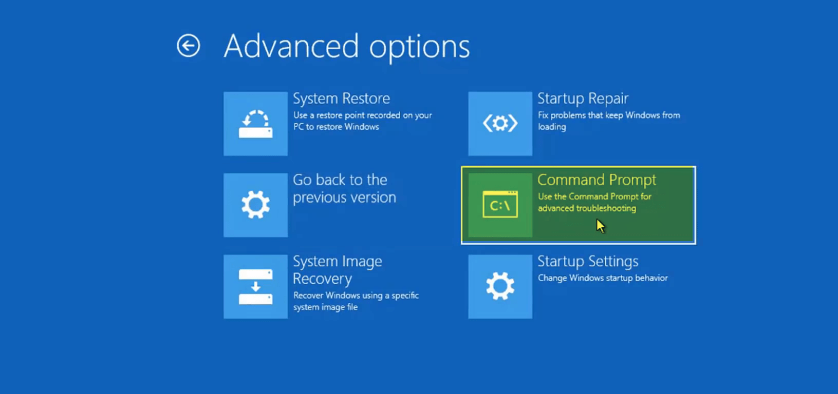 windows 10 reset this pc keep my files stuck in boot up loop