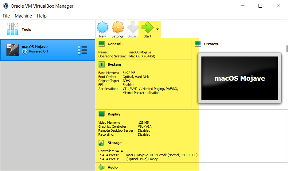 install macos on windows 10 virtualbox