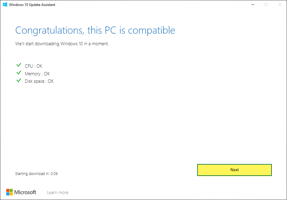 PC must be compatible