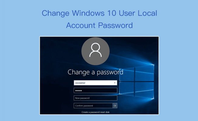 change the microsoft account on windows 10