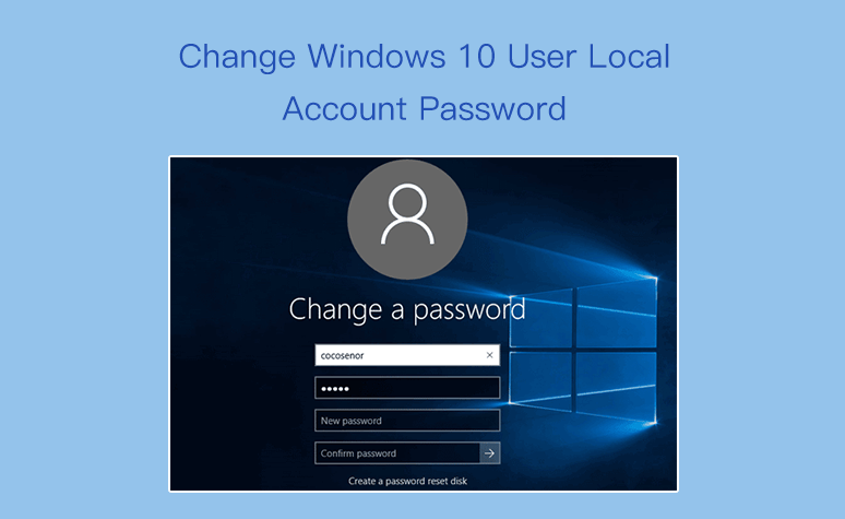 how to change password of pc in windows 10