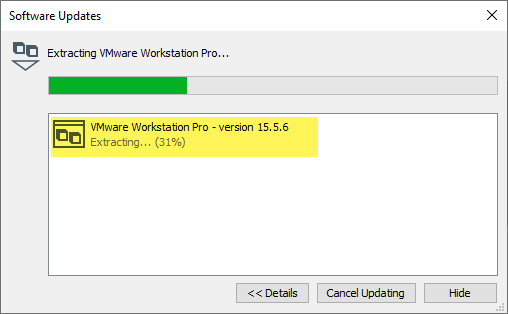 vmware workstation update download