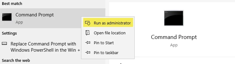 Run As Administrator