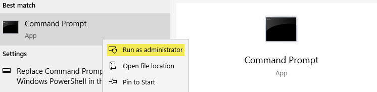 Run As Administrator