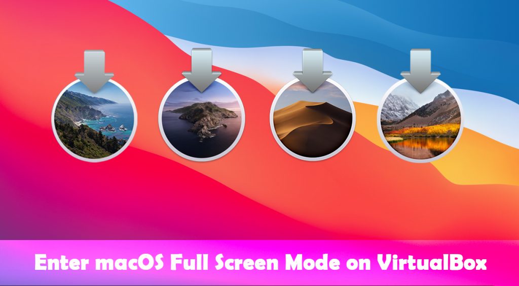 virtualbox mac os full screen