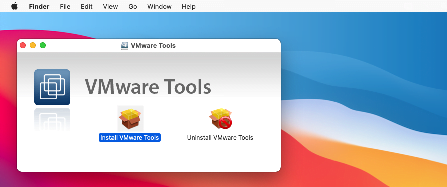Install VMware tools