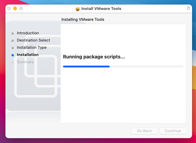 Installing VMware tools