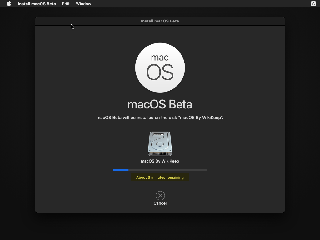 no disk to install macos big sur