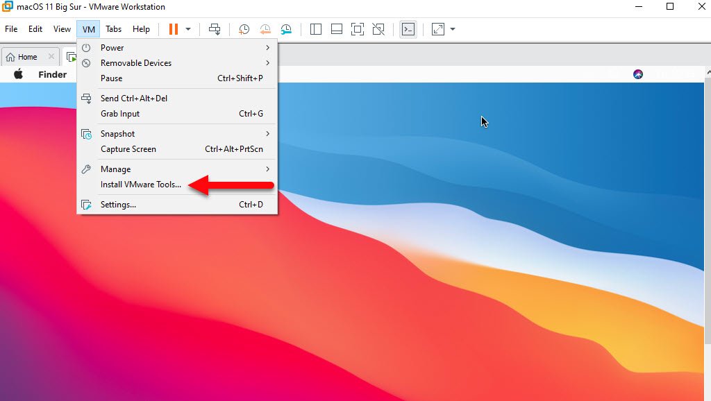 vmtools mac os 11.14