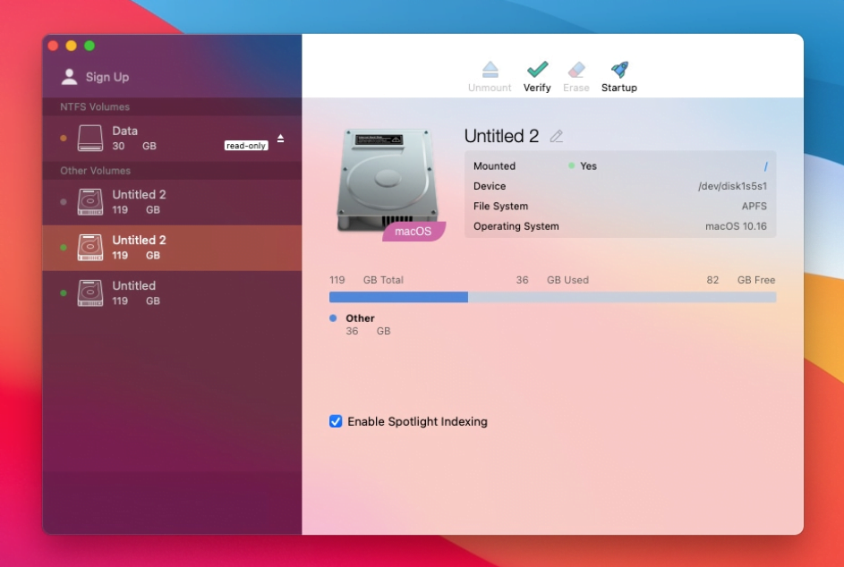 NTFS format