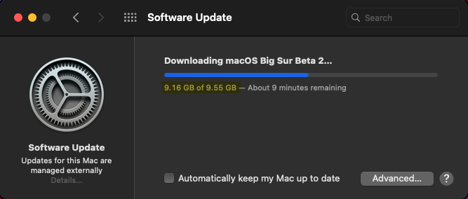 Downloading Update