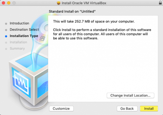 install macos on virtualbox with install iso