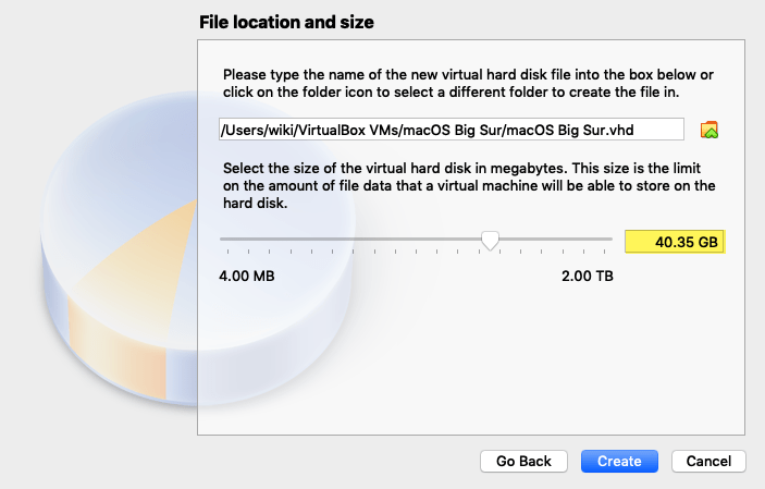 File location and size