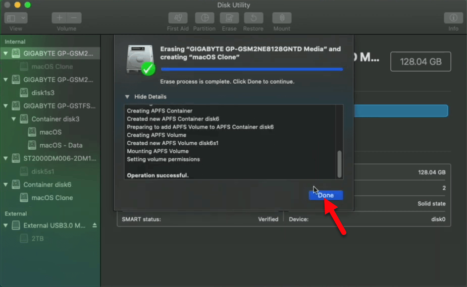 carbon copy cloner recovery partition