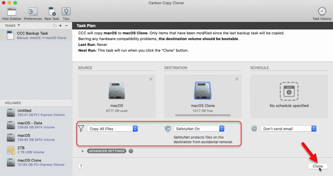 clover configurator partition has nothing