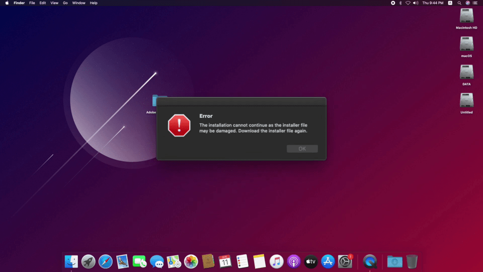 repair adobe osx