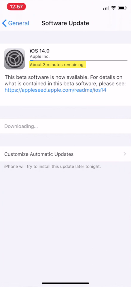 Install iOS 14