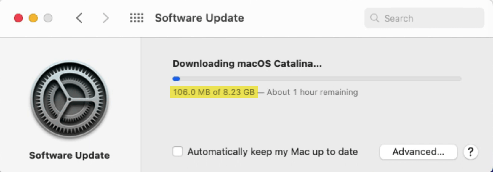Downloading macOS Catalina