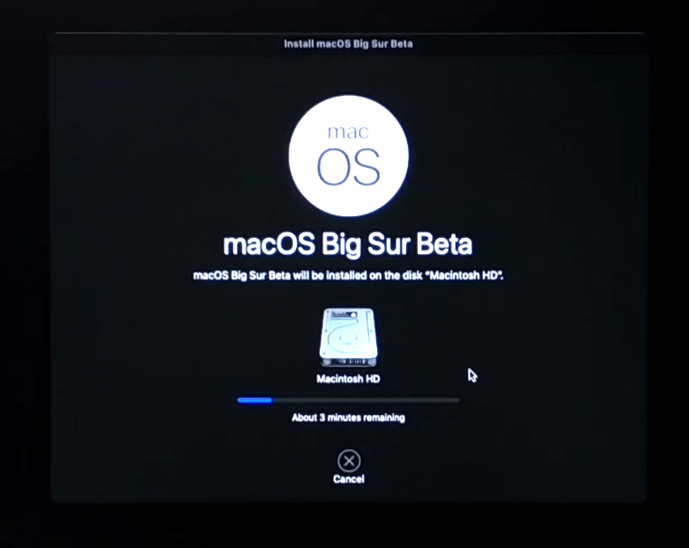 Installing macOS Big Sur