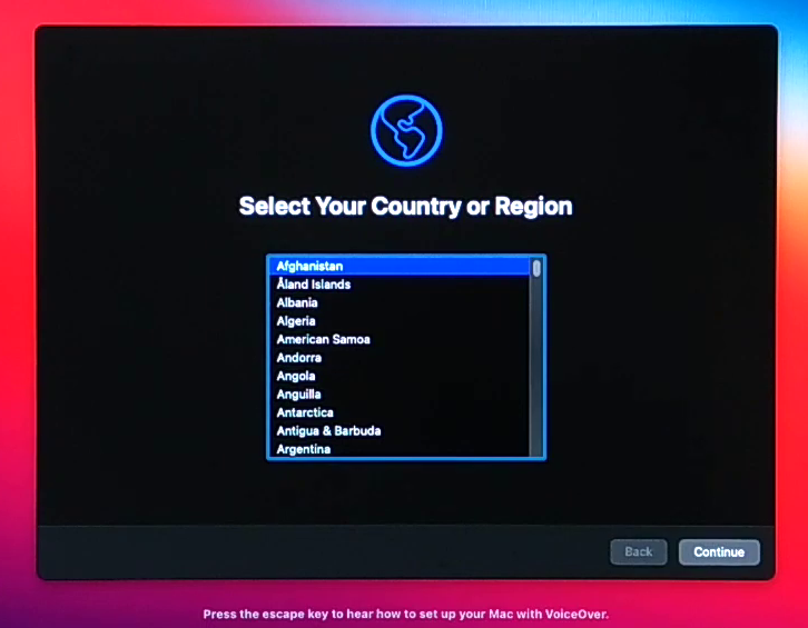 Select your country