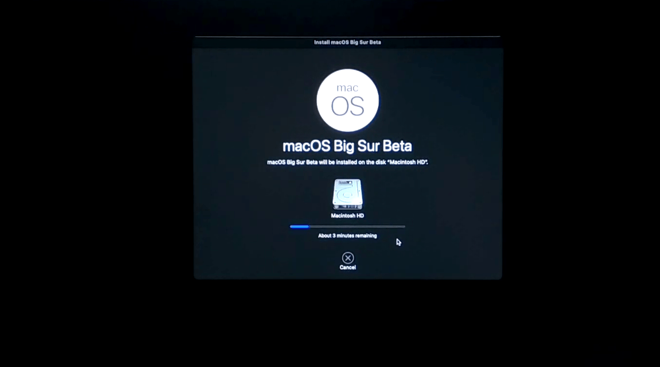 Installing macOS Big Sur