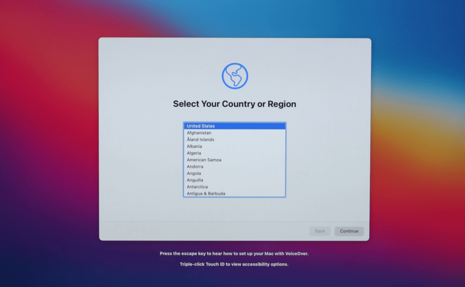 Select your country