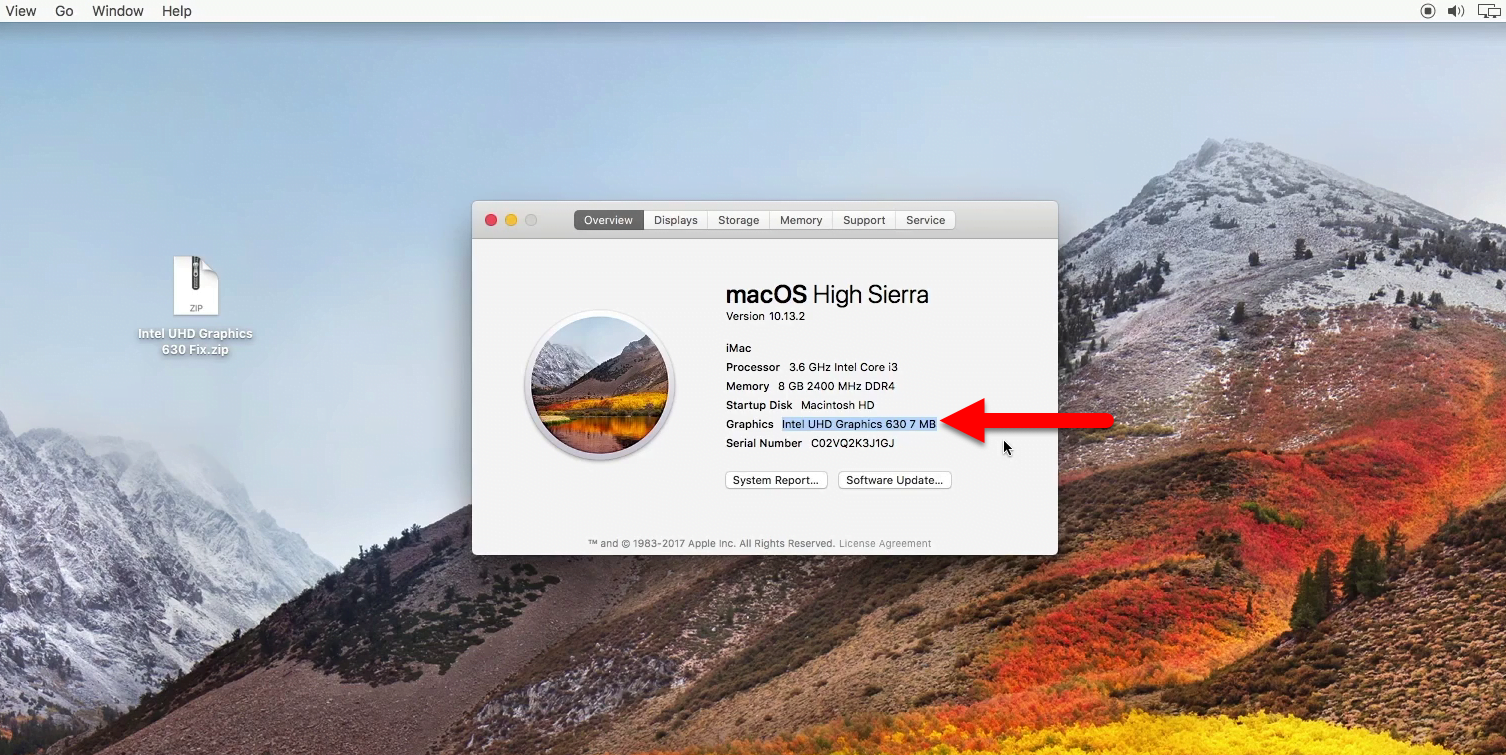 mac os high sierra for intel