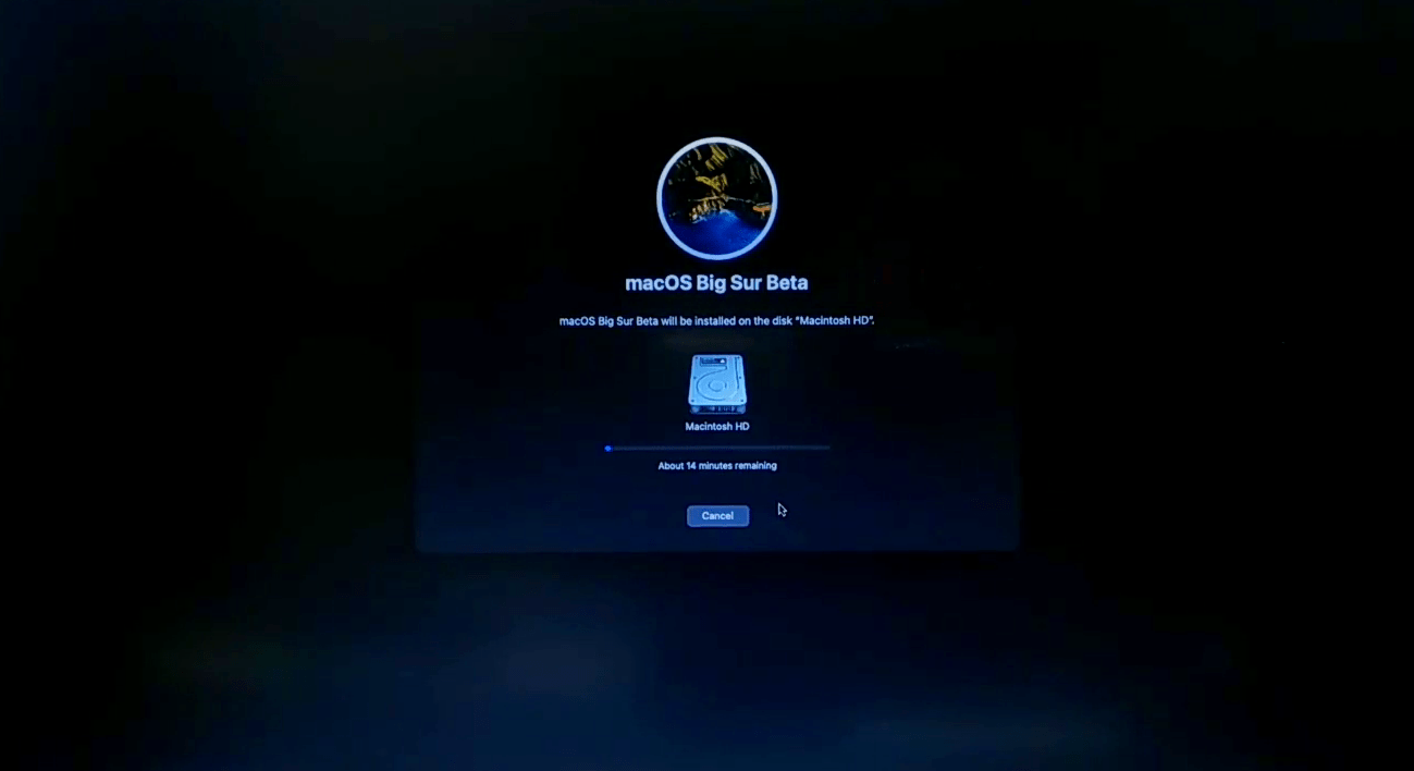 installing macos big sur