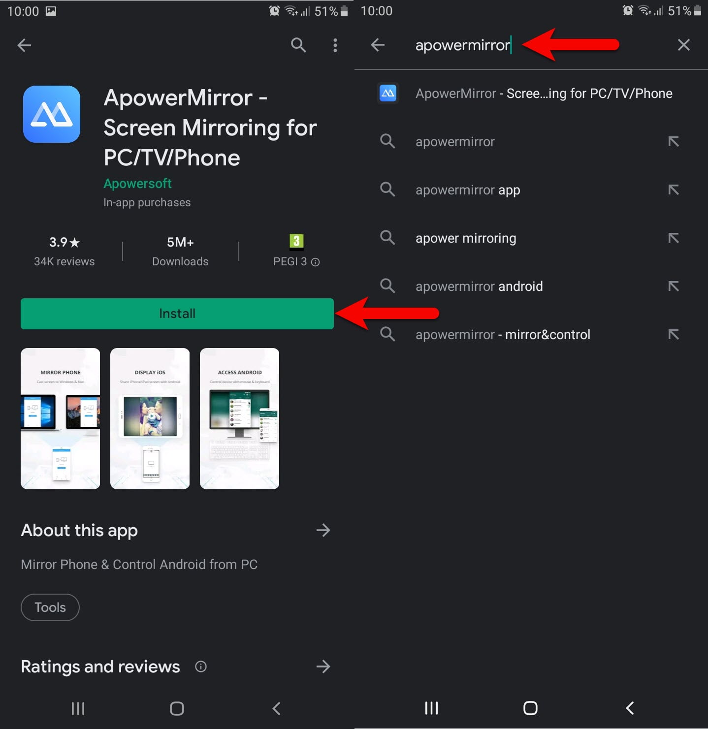 apowermirror for windows 10 download