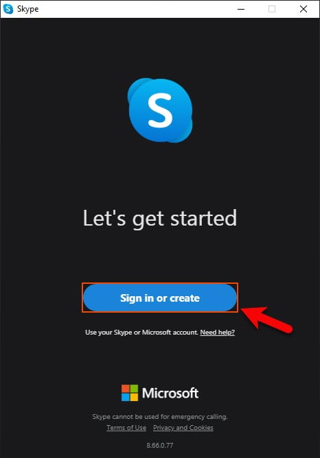 sign into skype without microsoft account widows 8