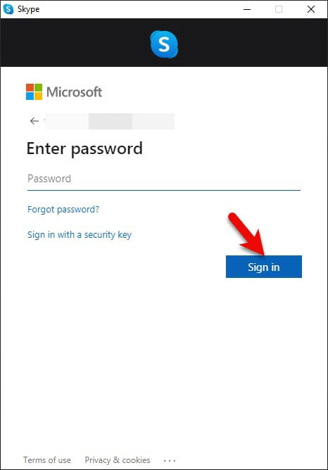 Enter your password