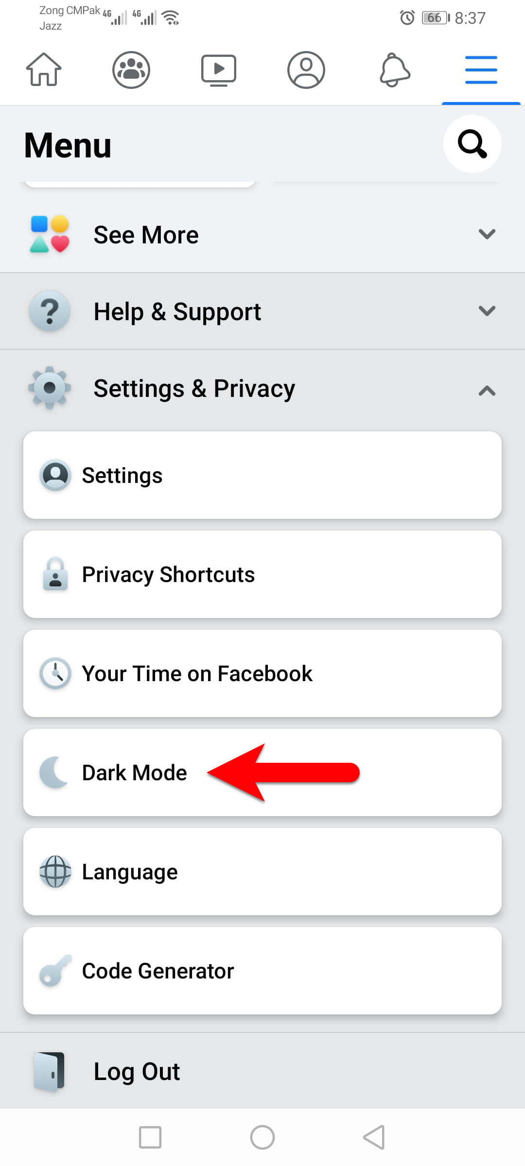 Dark mode