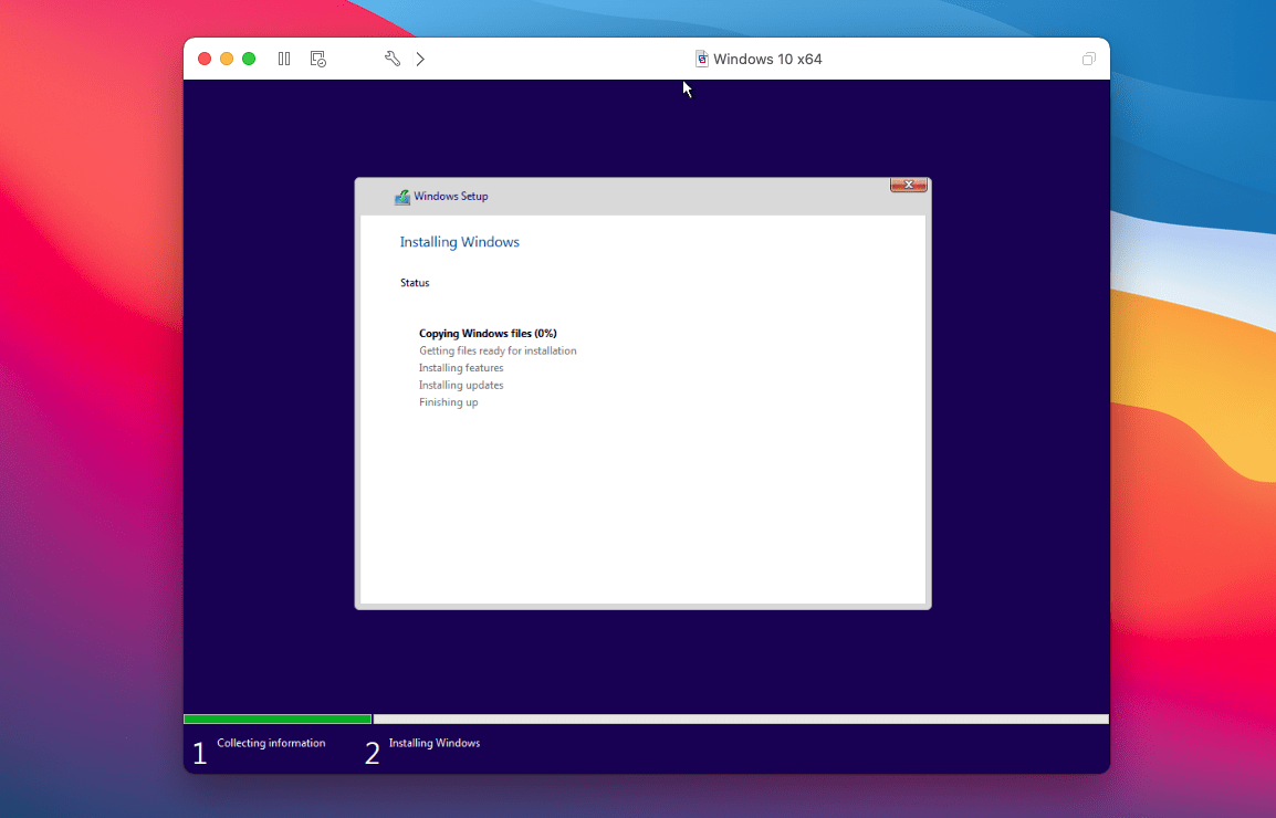 Installing Windows 10