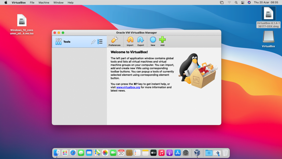 virtualbox big sur