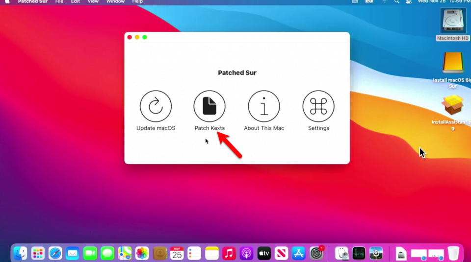 fix wifi big sur unsupported mac