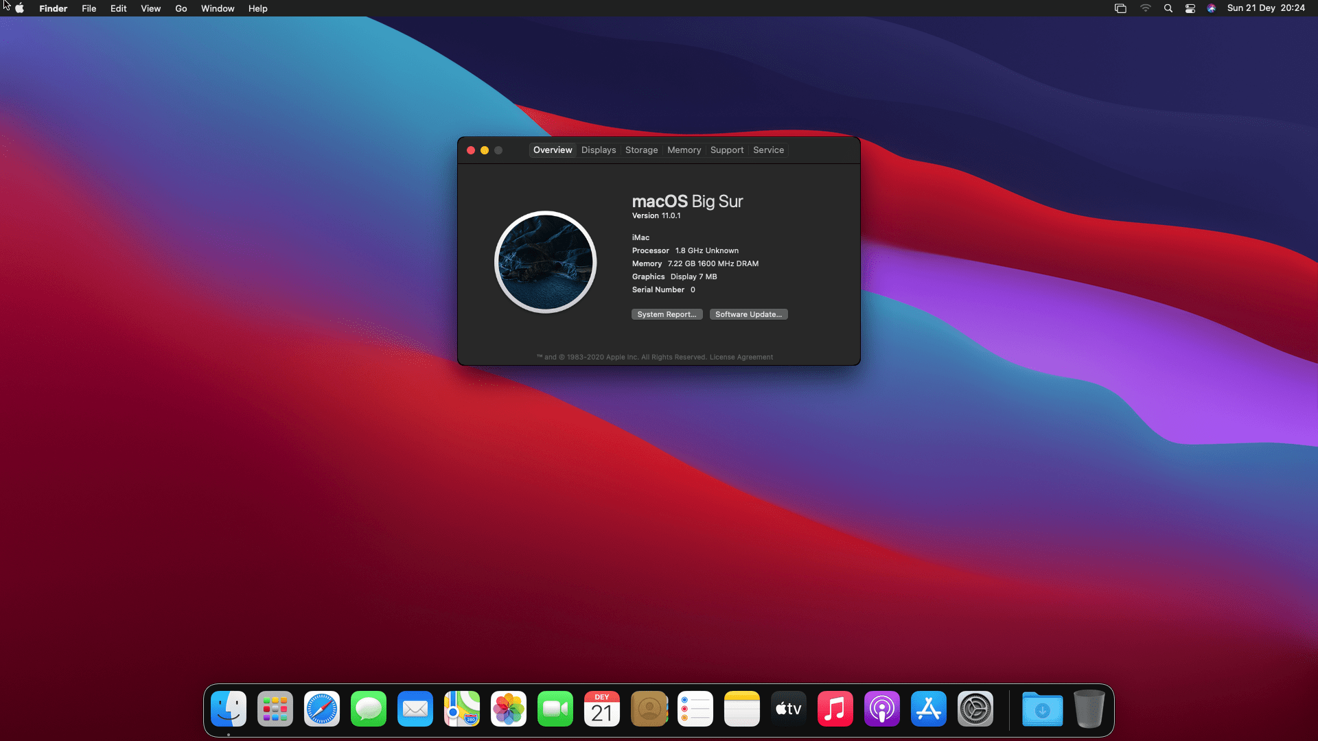 macos big sur iso for virtualbox