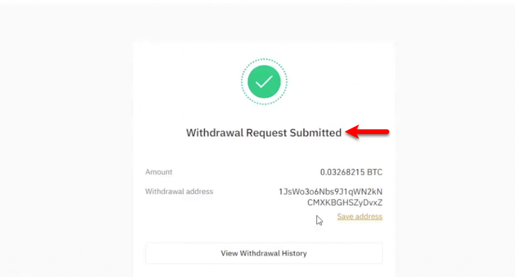 how to transfer bitcoin from binance to wallet