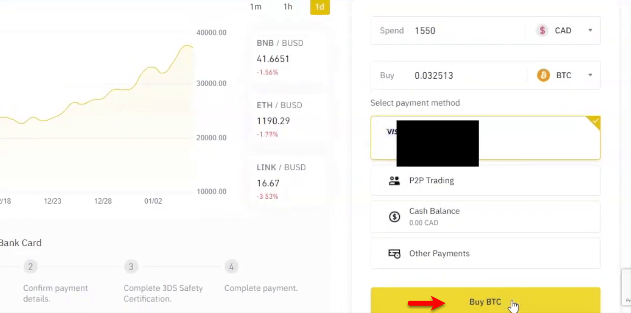 How to Buy Bitcoins on Binance through Debit Card/Credit card