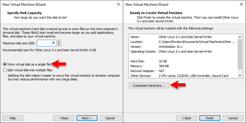 Ready to create a virtual machine