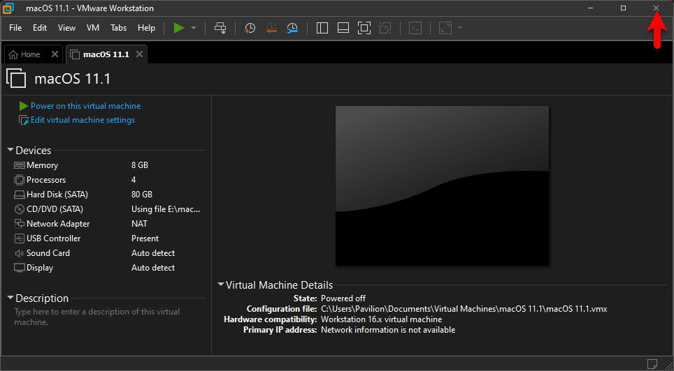 vmware which bios for new mac virtual