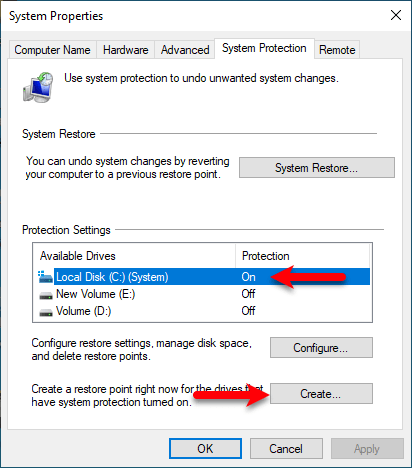 System properties