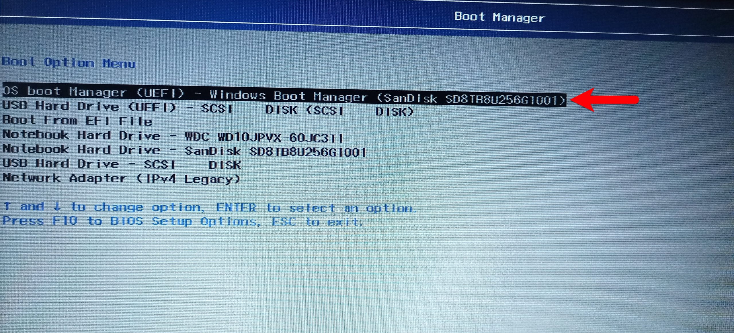 Boot Windows from UEFI