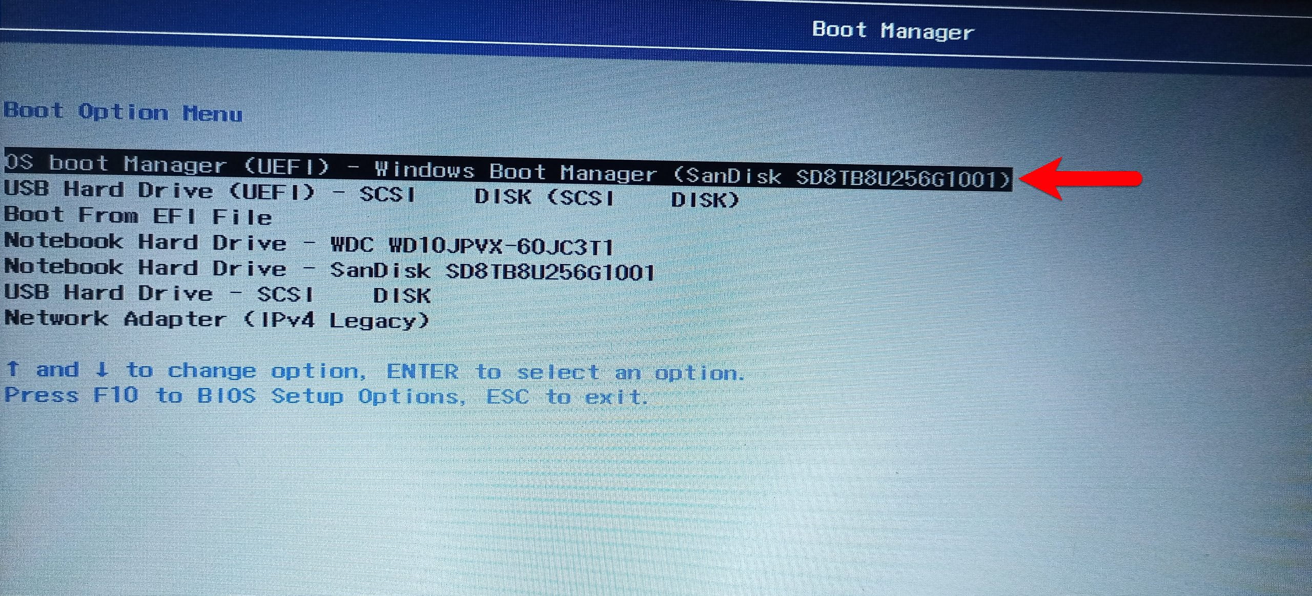 uefi boot usb drive windows 10