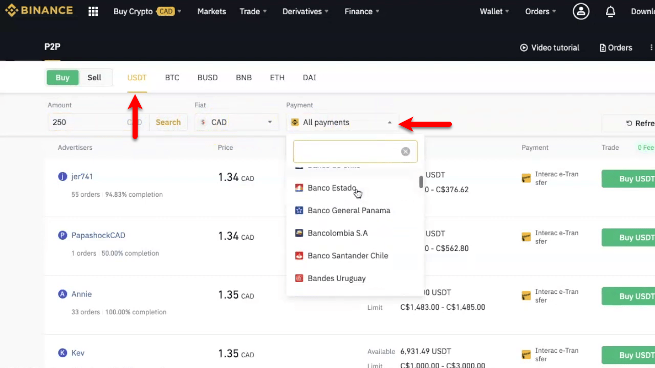 How To Buy Crypto Directly On Binance In Canada With P2p Method