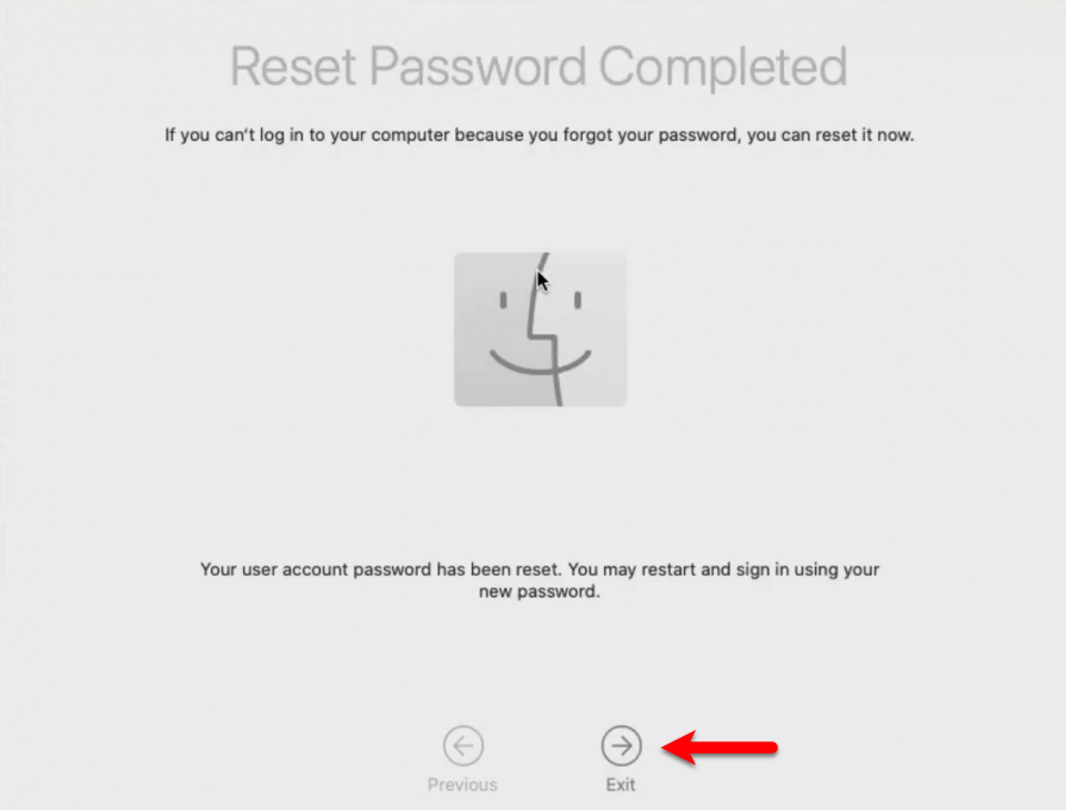 macos reset password terminal