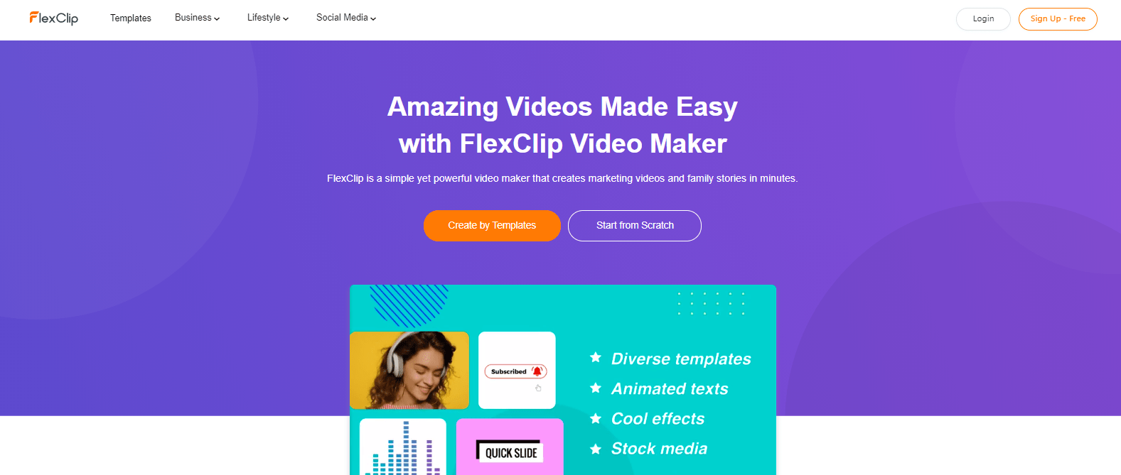 FlexClip, an excellent tool for making videos online