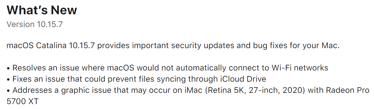 download macos catalina 10.15.7 supplemental update