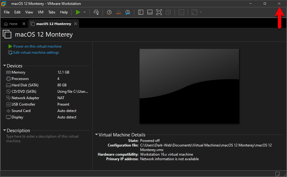 Close VMware Workstation