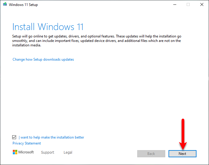 update windows 10 to 11