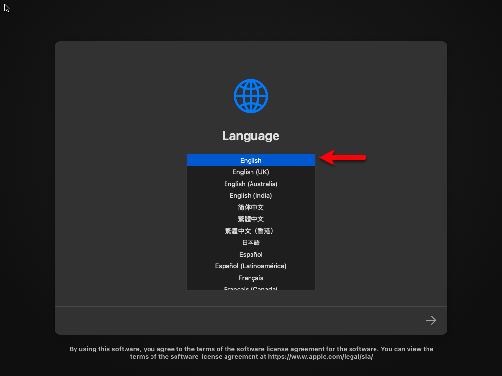 Select your language